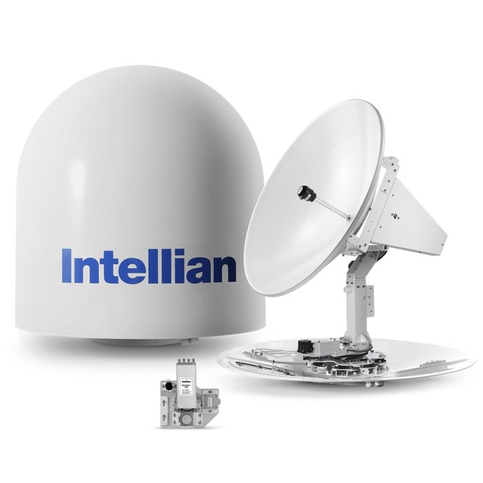 Intellian t100W 3-axis Global Marine Satellite TV System w/ 105cm (41.3") Dish & WorldView LNB