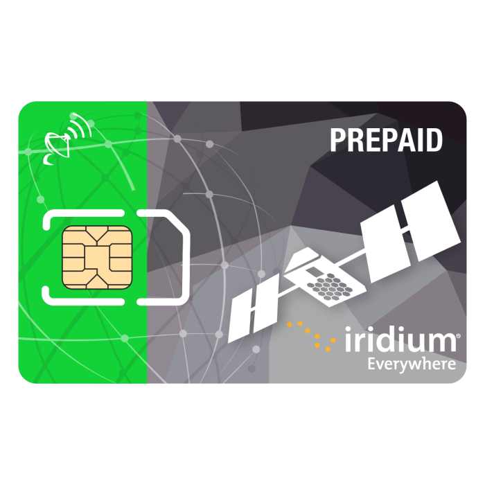 Iridium Phone Prepaid SIM Card
