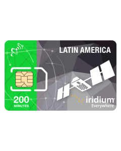 هاتف إيريديوم أمريكا اللاتينية 200 دقيقة بطاقة SIM مسبقة الدفع