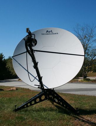 AvL Technologies 2.4m Manual FlyAway SNG / Military Antenna