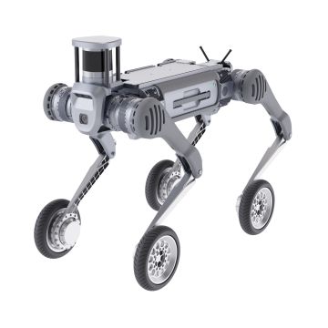 Unitree B2-W Industry Grade Quadruped Robot Dog with Wheels Basic B2-W Kit with Battery, Navigation Kit