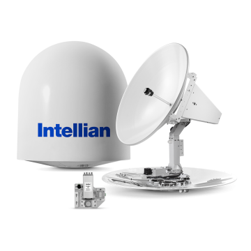 Intellian t100W 3-axis Global Marine Satellite TV System w/ 105cm (41.3") Dish & WorldView LNB